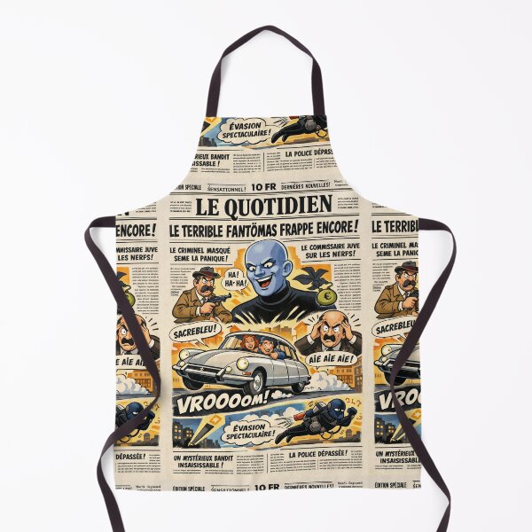 Item preview, The Fantômas French Crime Parody Fan Art designed and sold by Arte Cartoon From TagTeam Group.