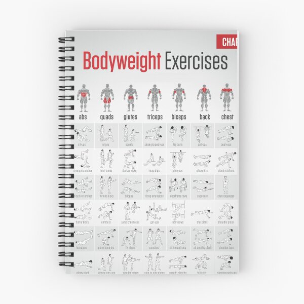 Aperçu de l'œuvre Exercices de poids corporel créée et vendue par superfitstuff.