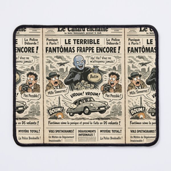 Item preview, Fantômas Comics French Crime Parody Fan Art designed and sold by Arte Cartoon From TagTeam Group.