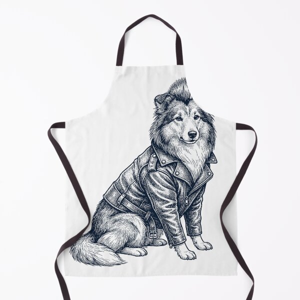 Item preview, Vintage Shetland Sheepdog Punk Mowhawk Dog Mom Dad designed and sold by DoodleTortle.