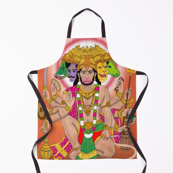 Item preview, Divine Hanuman Spiritual Artwork – Symbol of Faith and Courage designed and sold by Harshit_Digital_Arts.