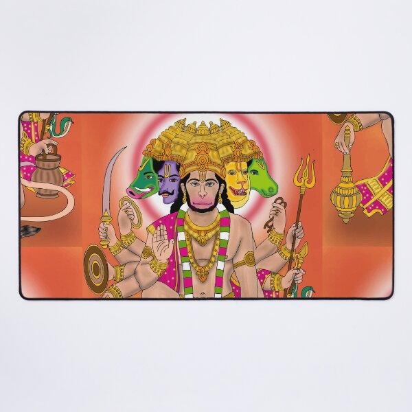 Item preview, Divine Hanuman Spiritual Artwork – Symbol of Faith and Courage designed and sold by Harshit_Digital_Arts.
