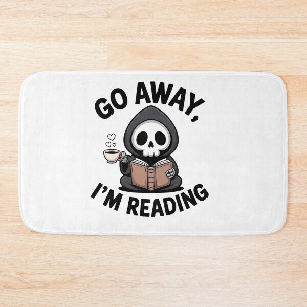 Item preview, Spooky Cute Reaper Reading Book - Introvert Bookworm Coffee designed and sold by Mr-wow.