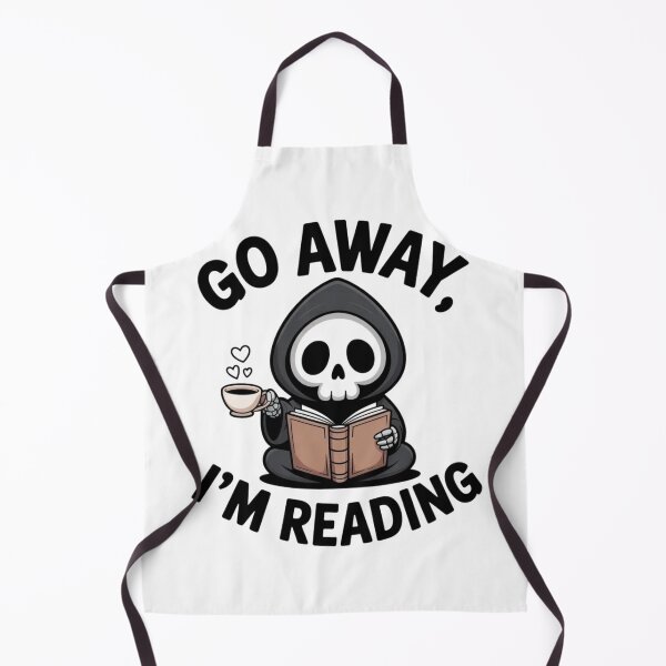 Item preview, Spooky Cute Reaper Reading Book - Introvert Bookworm Coffee designed and sold by Mr-wow.
