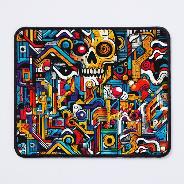 Item preview, Pop Art Skull Create Pattern Full Crazy designed and sold by Arte Cartoon From TagTeam Group.
