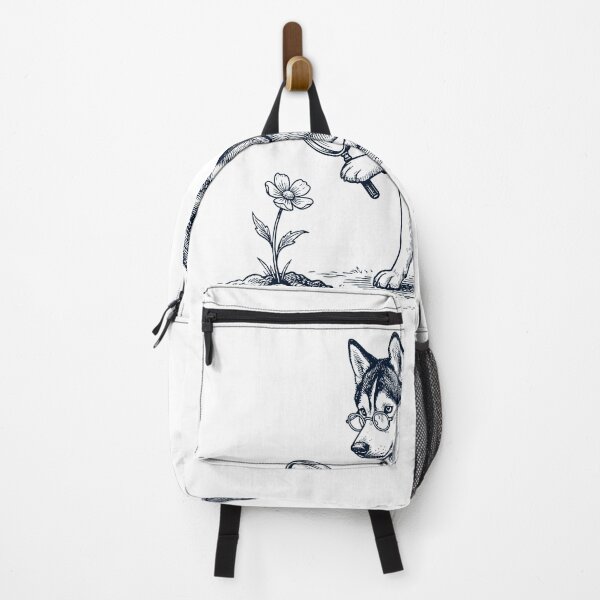 Item preview, Vintage Siberian Husky Botanist Flower Dog Mom Dad designed and sold by DoodleTortle.