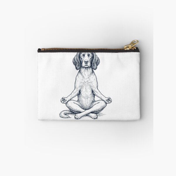 Item preview, Vintage Small Munsterlander Pointer Yoga Lotus Meditation Dog Lover designed and sold by DoodleTortle.
