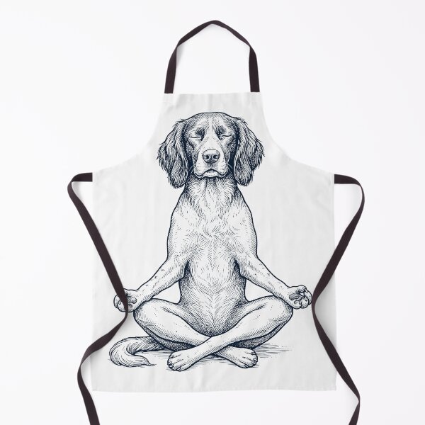 Item preview, Vintage Small Munsterlander Pointer Yoga Lotus Meditation Dog Lover designed and sold by DoodleTortle.