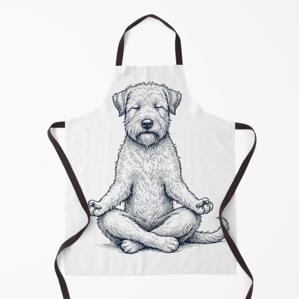 Artikelvorschau, Vintage Soft Coated Wheaten Terrier Yoga Lotus Meditation Hundeliebhaber entworfen und verkauft von DoodleTortle.