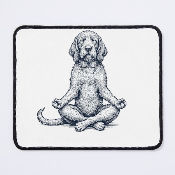 Item preview, Vintage Spinone Italiano Yoga Lotus Meditation Dog Lover designed and sold by DoodleTortle.