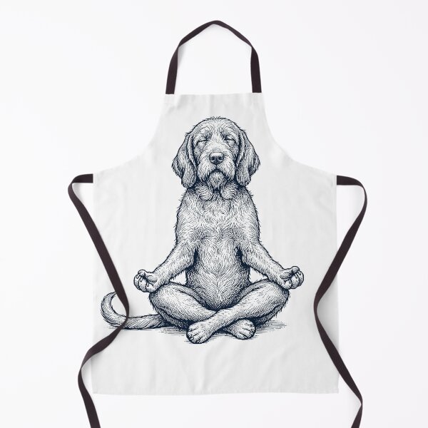 Item preview, Vintage Spinone Italiano Yoga Lotus Meditation Dog Lover designed and sold by DoodleTortle.