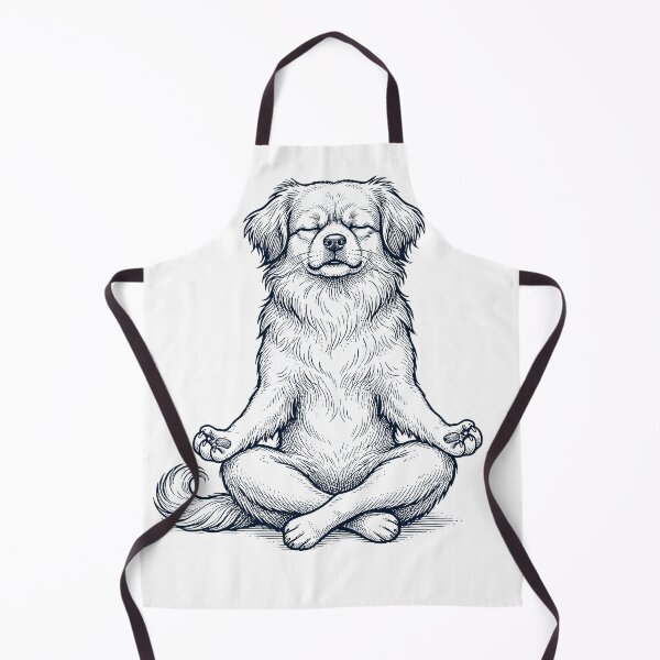 Item preview, Vintage Tibetan Spaniel Yoga Lotus Meditation Dog Lover designed and sold by DoodleTortle.