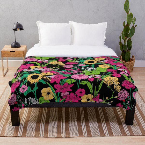 Item preview, Black Flowers of Color designed and sold by Toplof.