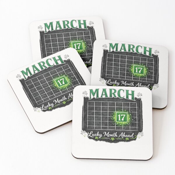 Item preview, March 17 Lucky Month Ahead St Patricks Day Irish Luck Celebration designed and sold by Pawsome Quotes.