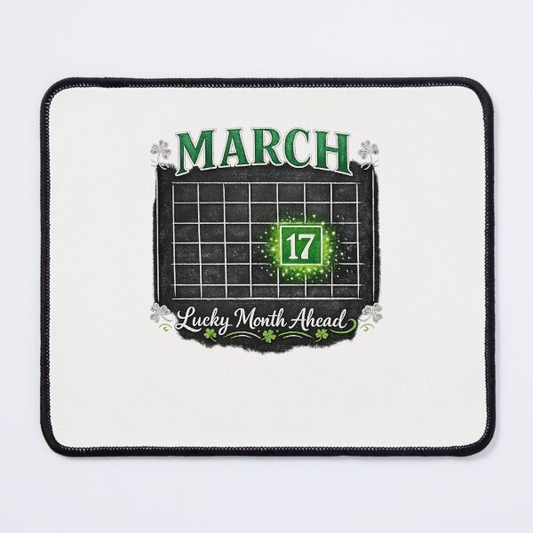 Item preview, March 17 Lucky Month Ahead St Patricks Day Irish Luck Celebration designed and sold by Pawsome Quotes.