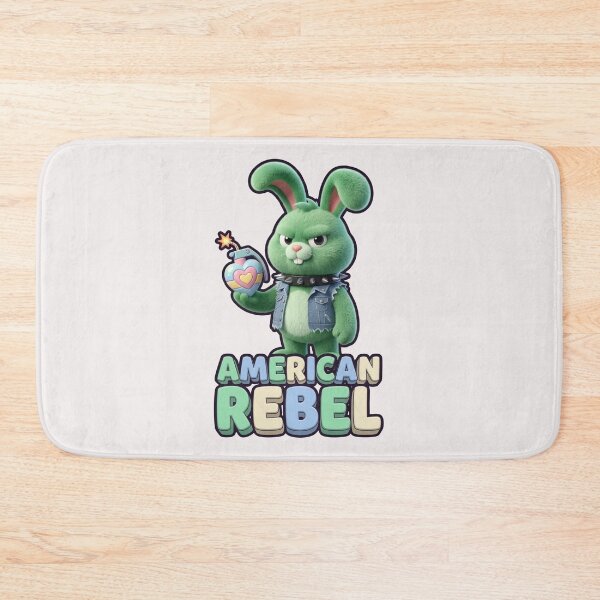 Item preview, Pastel Pop Punk Bunny 3D Cartoon "American Rebel" Graphic designed and sold by benjyjump.