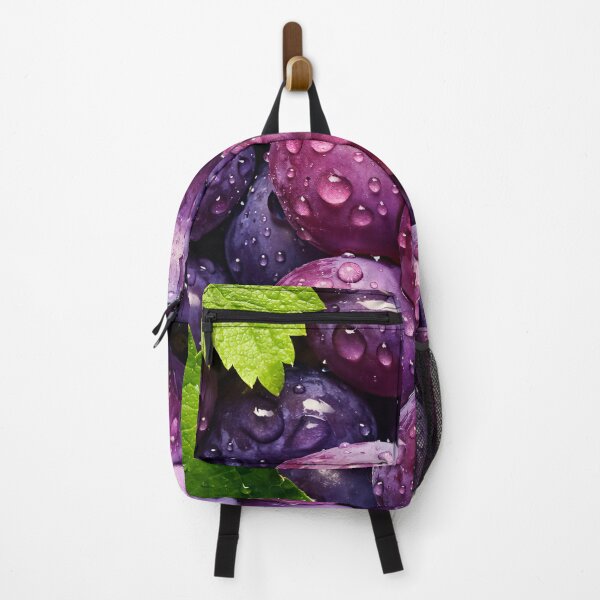 Item preview, Purple Grape Water Drops – Juicy Vineyard Fruit Art designed and sold by Kaleidoscope Print.