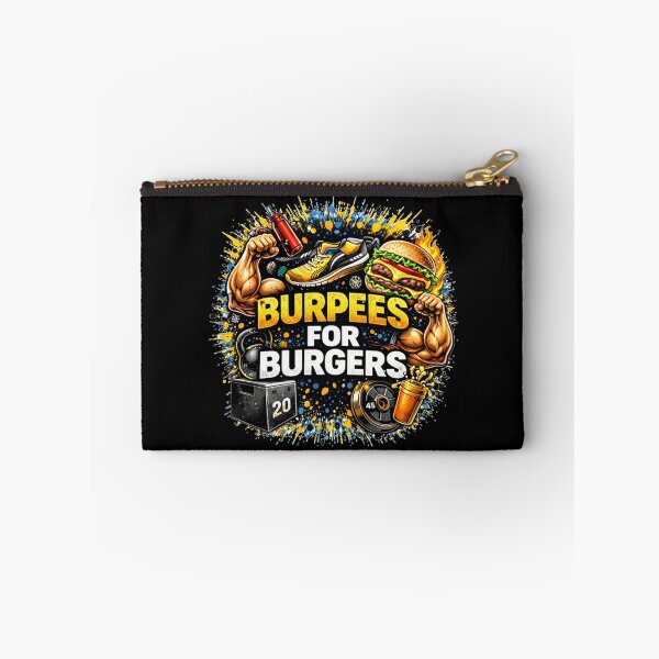 Item preview, Burpees For Burgers Gym Humor Food Fitness Design designed and sold by Wolf Garage.