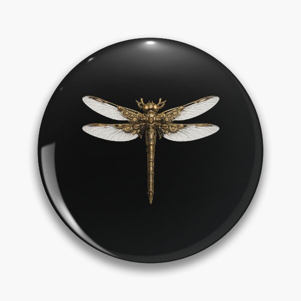 Item preview, Ornate Golden Baroque Dragonfly Emblem designed and sold by salenggiriusr.