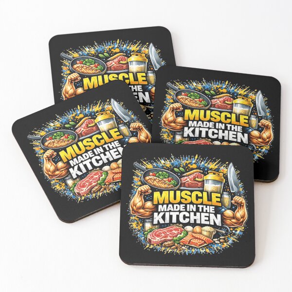 Item preview, Muscle Made in the Kitchen Gym Humor Food Fitness Design designed and sold by Wolf Garage.