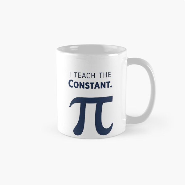 Aperçu de l'œuvre J'enseigne la constante Pi, professeur de mathématiques, éducateur créée et vendue par Pawsome Quotes.