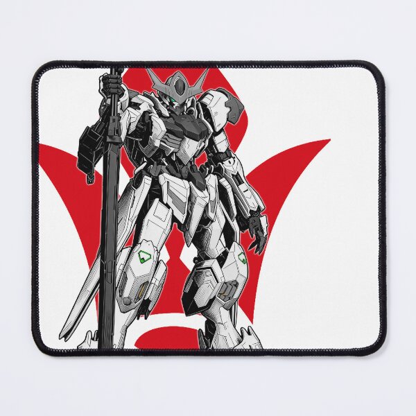 Item preview, black white Barbatos lupus Gundam tekkadan vector designed and sold by sabartgunpla.