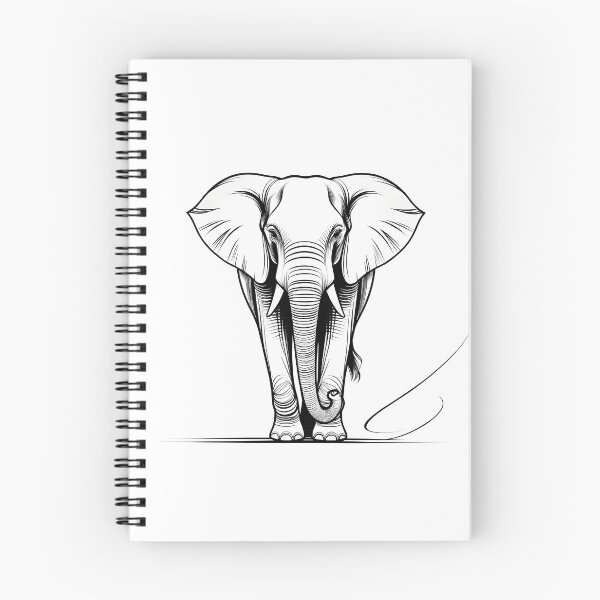 Item preview, Minimal Thai Elephant Line Art Design designed and sold by ArtnarongDesign.