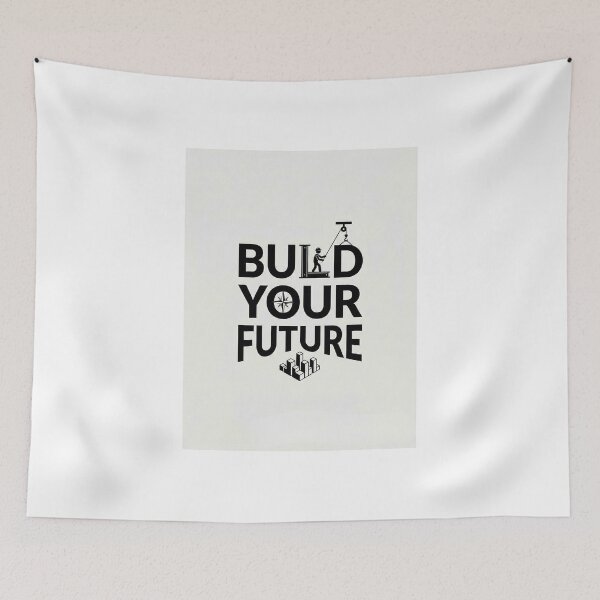 Item preview, Build Your Future Motivational Typography | Minimalist Entrepreneur Success Art designed and sold by ZyricZyric.