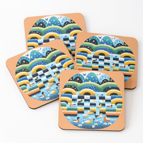 Item preview, Geometric Duck Pond: Whimsical Tiered Garden designed and sold by daweave77.