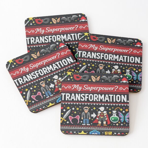 Item preview, My Superpower Transformation Funny Saying Cosplay Knitting Pattern designed and sold by Mauswohn.