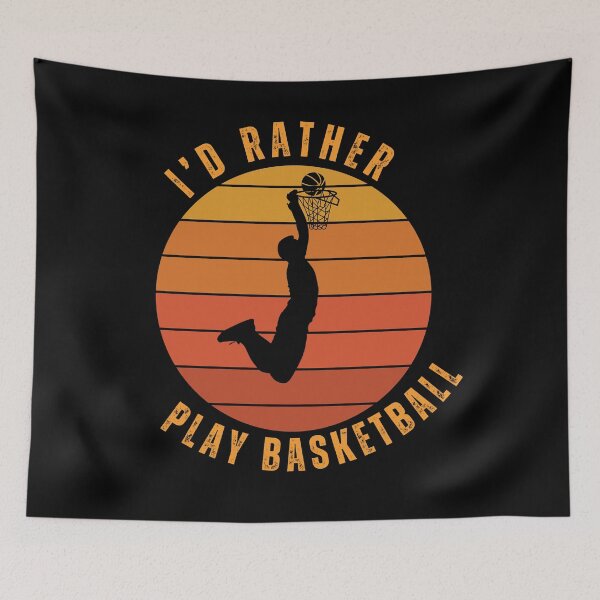 Item preview, I’d Rather Play Basketball designed and sold by ice-apparel.