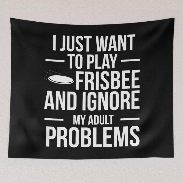 Item preview,  I Want To Ignore Adult Problems And Play Frisbee Ultimate Frisbee Player designed and sold by sarkar-art.