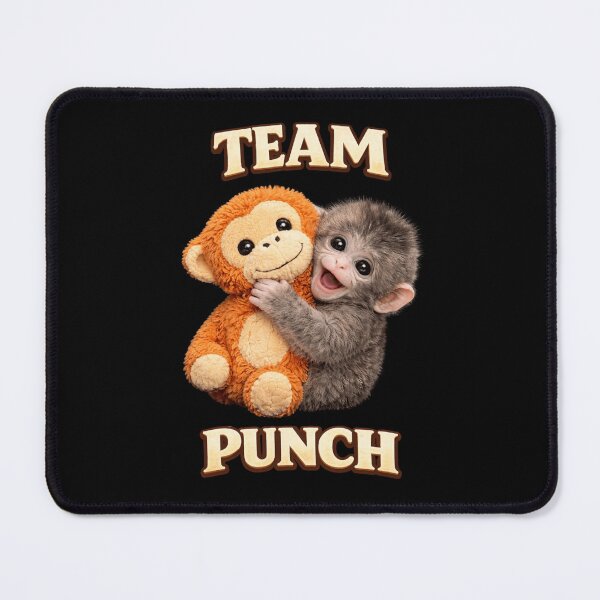 Item preview, Team Punch Cute Monkey Plush Bestie Graphic designed and sold by JerdbordinShop.