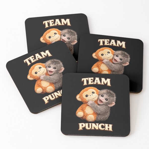 Item preview, Team Punch Cute Monkey Plush Bestie Graphic designed and sold by JerdbordinShop.