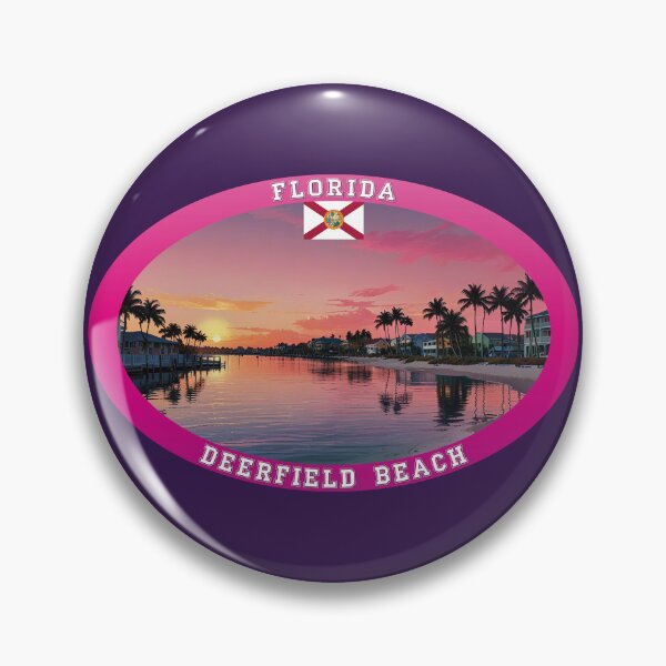 Item preview, Deerfield Beach Florida Travel designed and sold by Thistle-TShop.