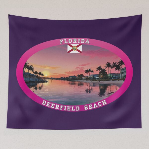 Item preview, Deerfield Beach Florida Travel designed and sold by Thistle-TShop.