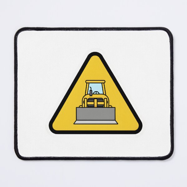 Item preview, Bulldozer Crossing Sign designed and sold by 4AGift.
