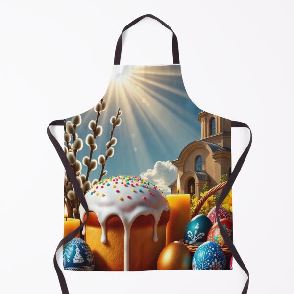 Item preview, Orthodox Easter Still Life – Kulich and Pysanky Celebration designed and sold by PixelVibe782.