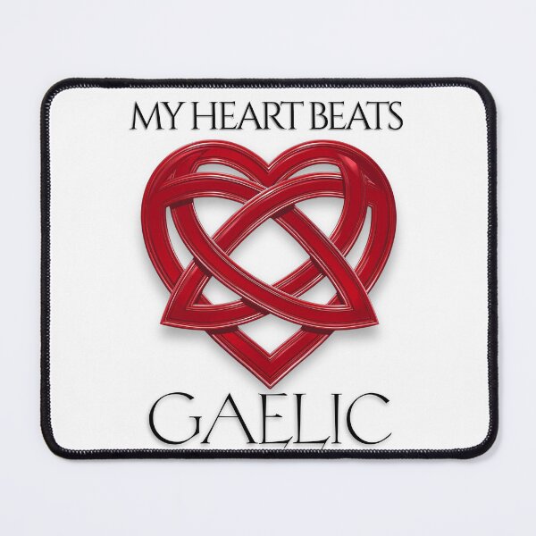 Item preview, My Heart Beats Gaelic – Celtic Heart Design designed and sold by SoulTreasures.