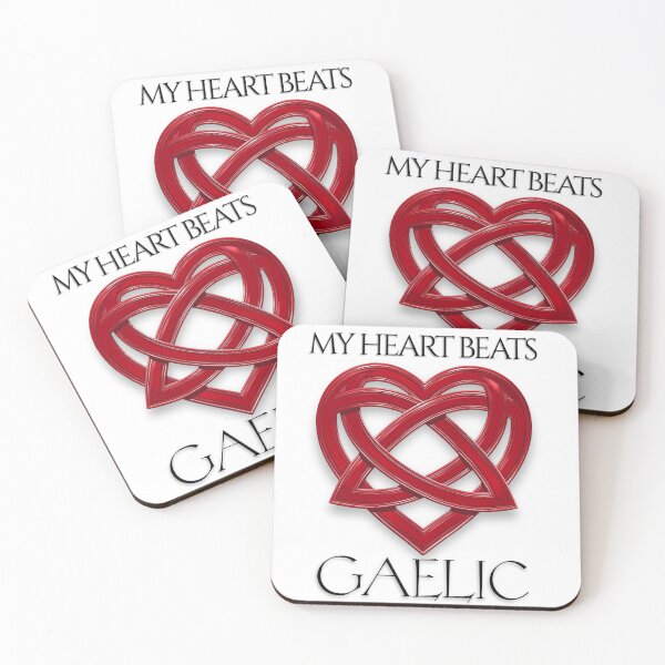 Item preview, My Heart Beats Gaelic – Celtic Heart Design designed and sold by SoulTreasures.