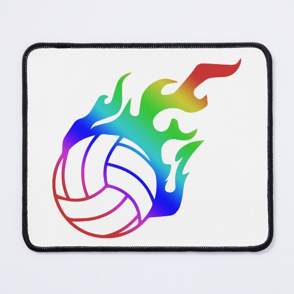 Item preview, Flaming Volleyball Rainbow Wearables designed and sold by furrydrool.