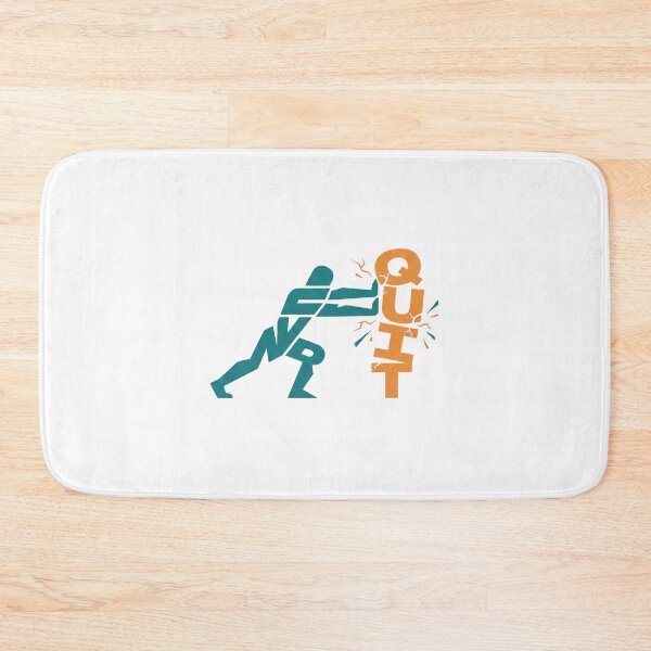 Item preview, Never Quit Motivational Typography | Perseverance & Success Minimalist Art designed and sold by ZyricZyric.