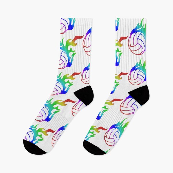Item preview, Flaming Volleyball Rainbow Wearables designed and sold by furrydrool.