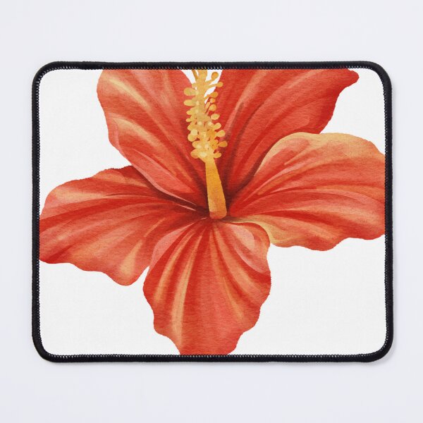 Item preview, Vibrant Red Watercolor Hibiscus Flower Sticker designed and sold by sanjana8504.