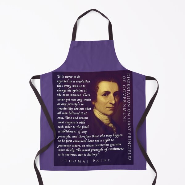 Item preview, Thomas Paine quote: It is never to be expected in a revolution that every man is to change his opinion at the same moment. designed and sold by artbleed.