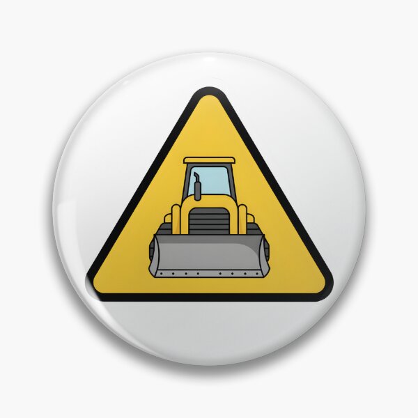 Item preview, Bulldozer Crossing Sign designed and sold by 4AGift.