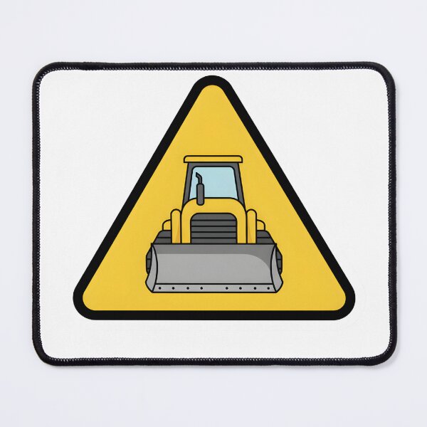 Item preview, Bulldozer Crossing Sign designed and sold by 4AGift.