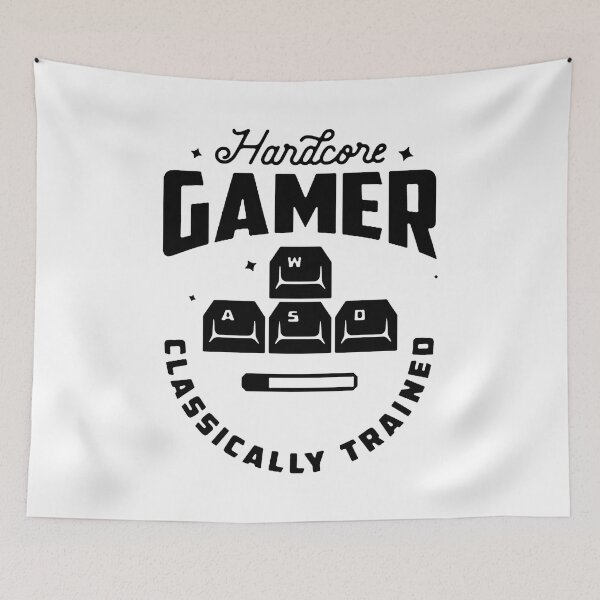 Item preview, hardcore gamer classicaly trained black designed and sold by ifulcati.
