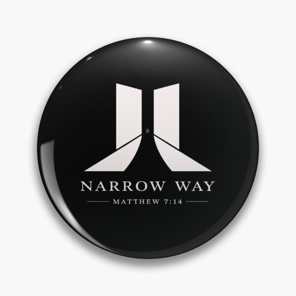 Item preview, The Narrow Way Matthew 7:14 – Minimal Christian Scripture Design designed and sold by astersgraphics.