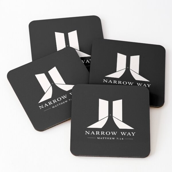 Item preview, The Narrow Way Matthew 7:14 – Minimal Christian Scripture Design designed and sold by astersgraphics.